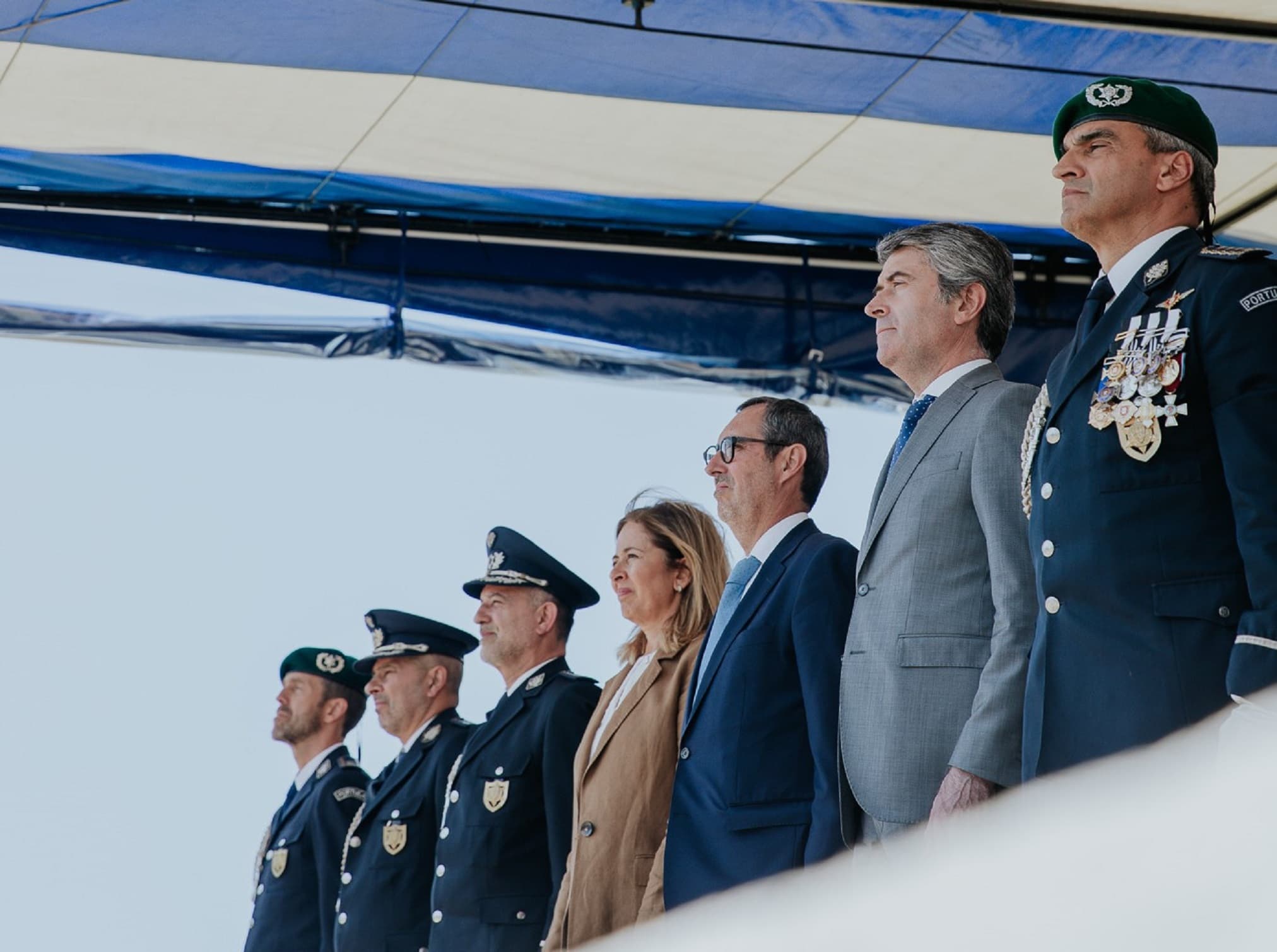 Ministro da Administração Interna, José Luís Carneiro, na cerimónia comemorativa do 14.º aniversário da Unidade Especial de Polícia da PSP, Lisboa, 5 maio 2022
