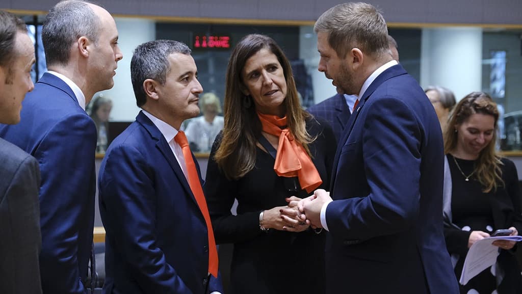 Secretária de Estado da Proteção Civil, Patrícia Gaspar, na reunião extraordinária dos ministros dos Assuntos Internos da União Europeia (UE) e do espaço Schengen, Bruxelas, 25 novembro 2022