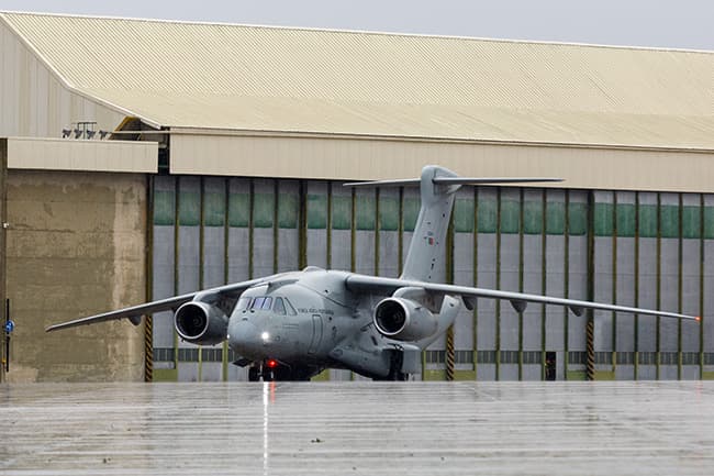 O KC-390 é o primeiro de cinco aviões adquiridos por Portugal à empresa brasileira Embraer. Fonte: Força Aérea Portuguesa