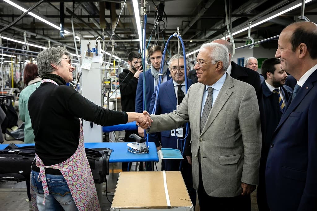 Primeiro-Ministro, António Costa, visita empresa de têxteis Dielmar, Castelo Branco, 25 janeiro 2023