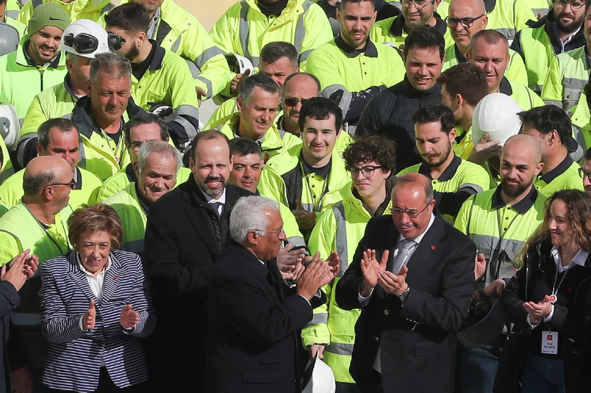 Primeiro-Ministro, António Costa, durante uma visita à empresa Solancis, no âmbito da Agenda Mobilizadora para o setor da Pedra Natural do PRR em Movimento, Alcobaça, 7 fevereiro 2023 (foto: Paulo Cunha/ Lusa)