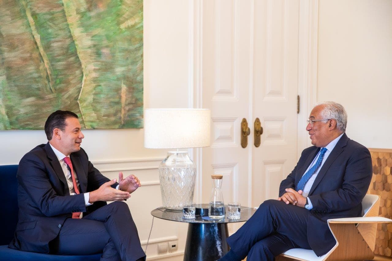 Primeiro-Ministro António Costa com o líder da oposição, Luís Montenegro, Lisboa, 22 julho 2022 (foto: José Sena Goulão, Lusa)
