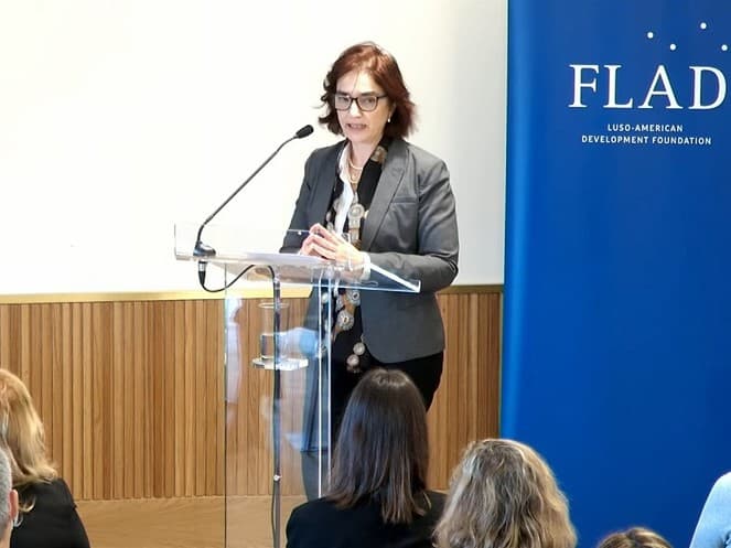 Ministra da Ciência, Tecnologia e Ensino Superior, Elvira Fortunato, no lançamento do programa de apoio psicológico no ensino superior, Lisboa, 11 abril 2022