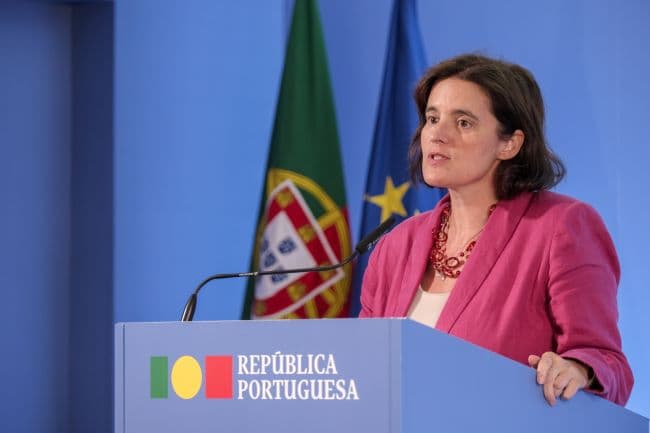 Ministra da Presidência, Mariana Vieira da Silva, na conferência de imprensa sobre a renovação do Plano de Recuperação e Resiliência, 22 de setembro de 2023