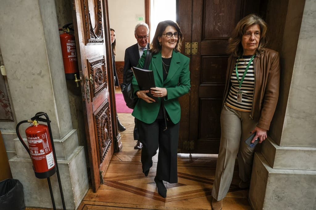 Ministra da Justiça na comissão parlamentar de Assuntos Constitucionais, Direitos, Liberdades e Garantias, na Assembleia da República, 29 de março de 2023 (Foto: Andre Kosters/Lusa)