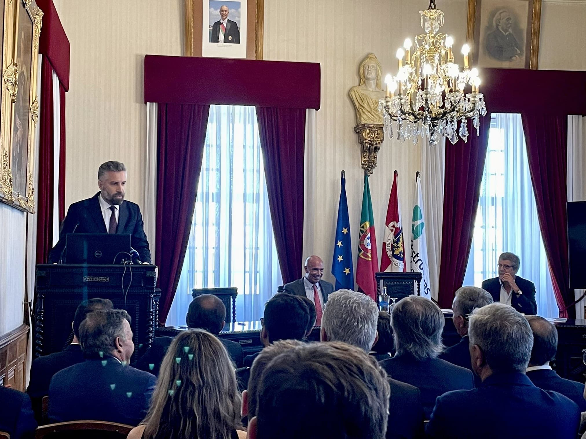 Ministro das Infraestruturas e Habitação, Pedro Nuno Santos, na cerimónia de consignação da primeira fase do Itinerário Complementar 35, Penafiel, 8 julho 2022