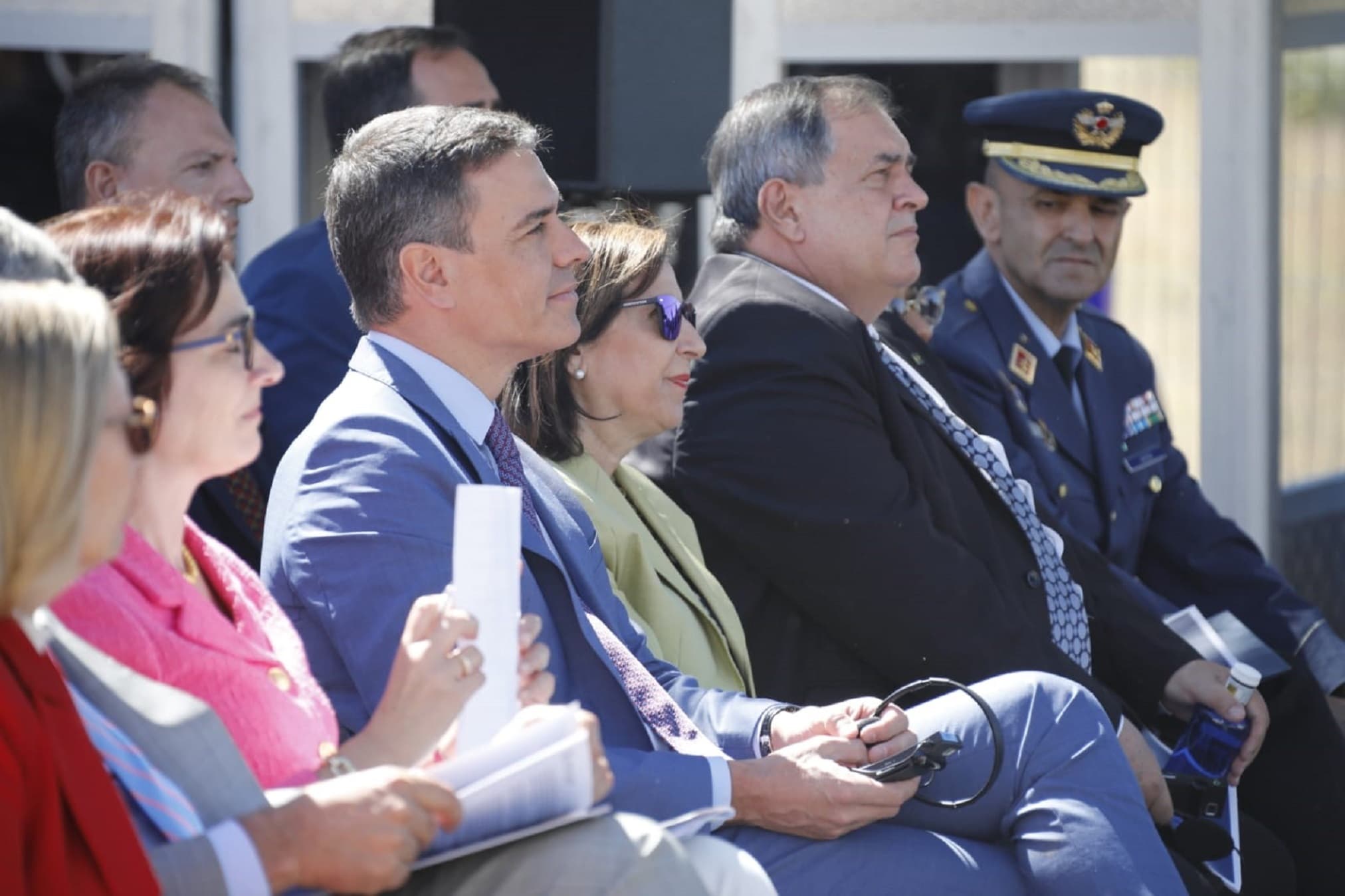 Ministra da Ciência, Tecnologia e Ensino Superior, Elvira Fortunato, ao lado do Primeiro-Ministro espanhol, Pedro Sánchez, na apresentação do PERTE Aeroespacial, o Plano de Recuperação e Resiliência espanhol, Madrid, 9 junho 2022