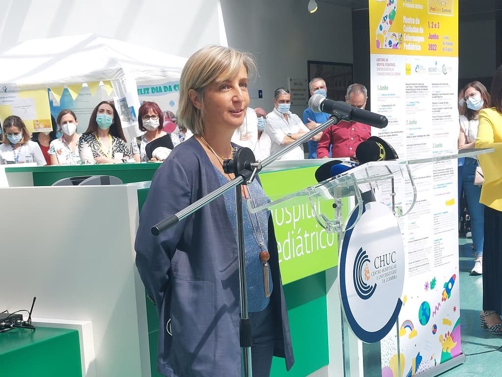 Ministra da Saúde, Marta Temido, visita Hospital Pediátrico do Centro Hospitalar e Universitário de Coimbra para assinalar Dia Mundial da Criança, Coimbra, 1 de junho de 2022