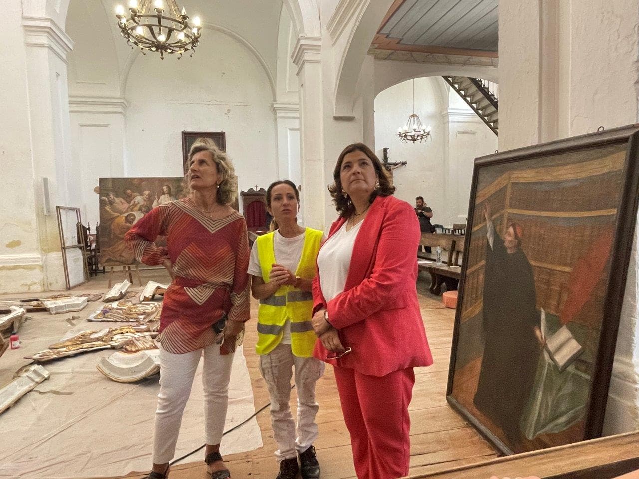 Ministra da Coesão Territorial, Ana Abrunhosa, visita as obras de recuperação da Igreja de Santa Maria, Tavira, 2 maio 2023
