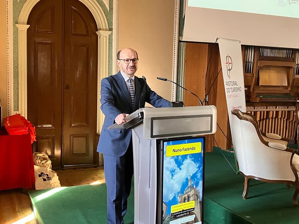 Secretário de Estado do Turismo, Comércio e Serviços, Nuno Fazenda, na abertura das V Jornadas Nacionais da Pastoral do Turismo, Coimbra, 2 fevereiro 2023