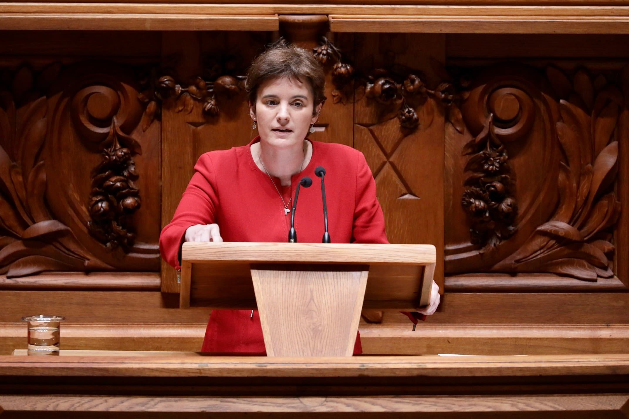 Ministra da Presidência, Mariana Vieira da Silva, discursa no encerramento do debate do Programa do Governo, Assembleia da República, 8 abril 2022 (foto: João Bica)