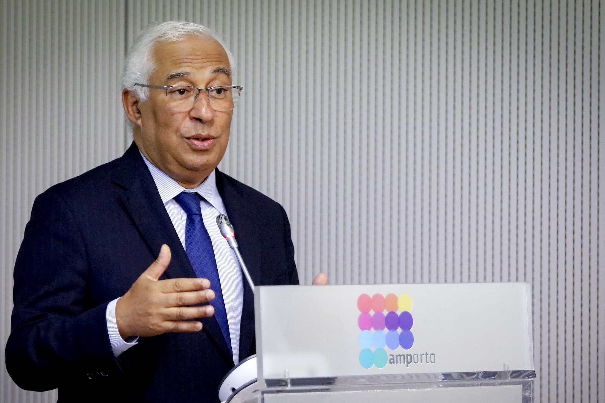 Primeiro-Ministro, António Costa, intervém na apresentação do 1.º Lote de Projetos do Plano de Ação para as Comunidades Desfavorecidas, Porto, 18 novembro 2022 (foto: Manuel Fernando Araújo/ Lusa)