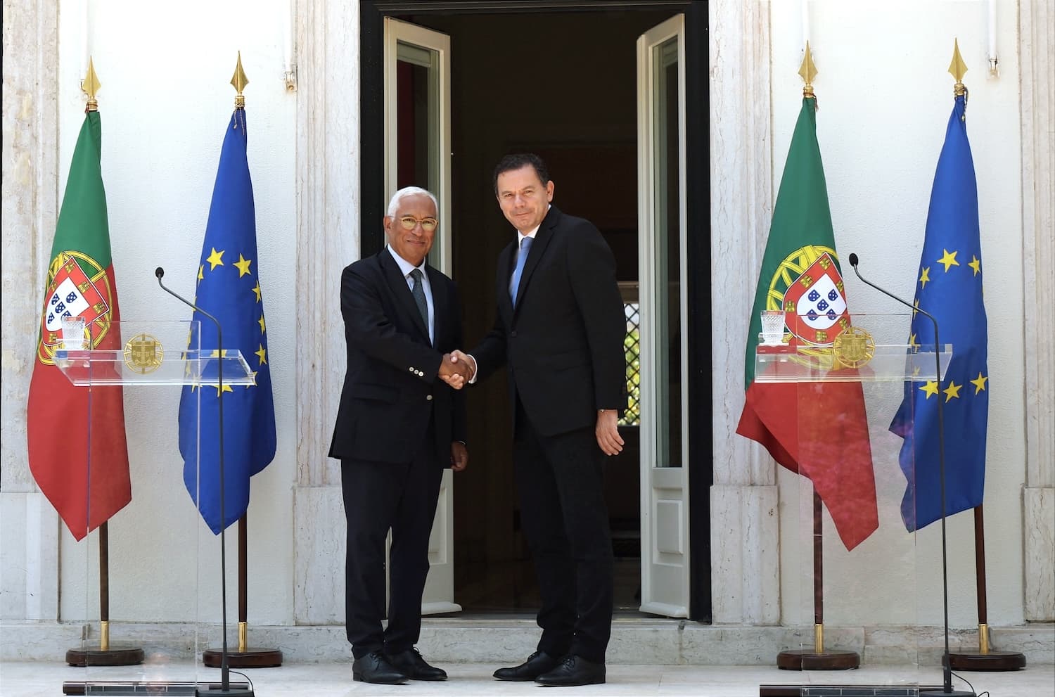 Primeiro-Ministro, Luís Montenegro e Presidente eleito do Conselho Europeu António Costa, Lisboa, 1 julho 2024 (foto: Gonçalo Borges Dias /GPM)