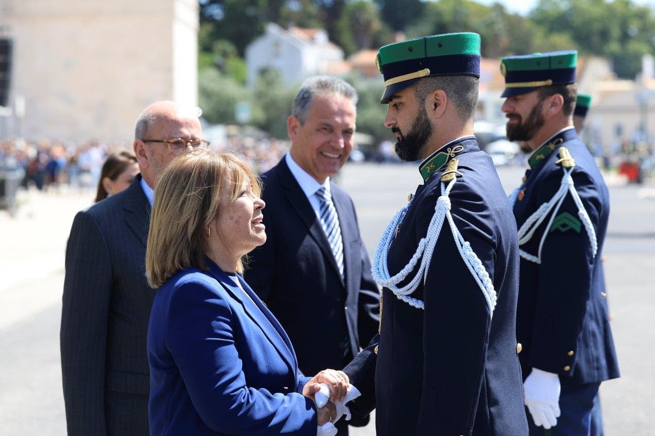 Ministra da Administração Interna, Margarida Blasco, na cerimónia do 113.º aniversário da Guarda Nacional Republicana, Lisboa, 3 maio 2024 (foto António Cotrim/Lusa)