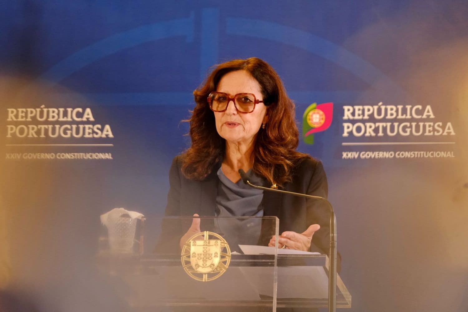 Ministra da Cultura, Dalila Rodrigues, na conferência de imprensa do Conselho de Ministros, Lisboa, 9 outubro 2024 (Foto: Diana Quintela/Portal do Governo)