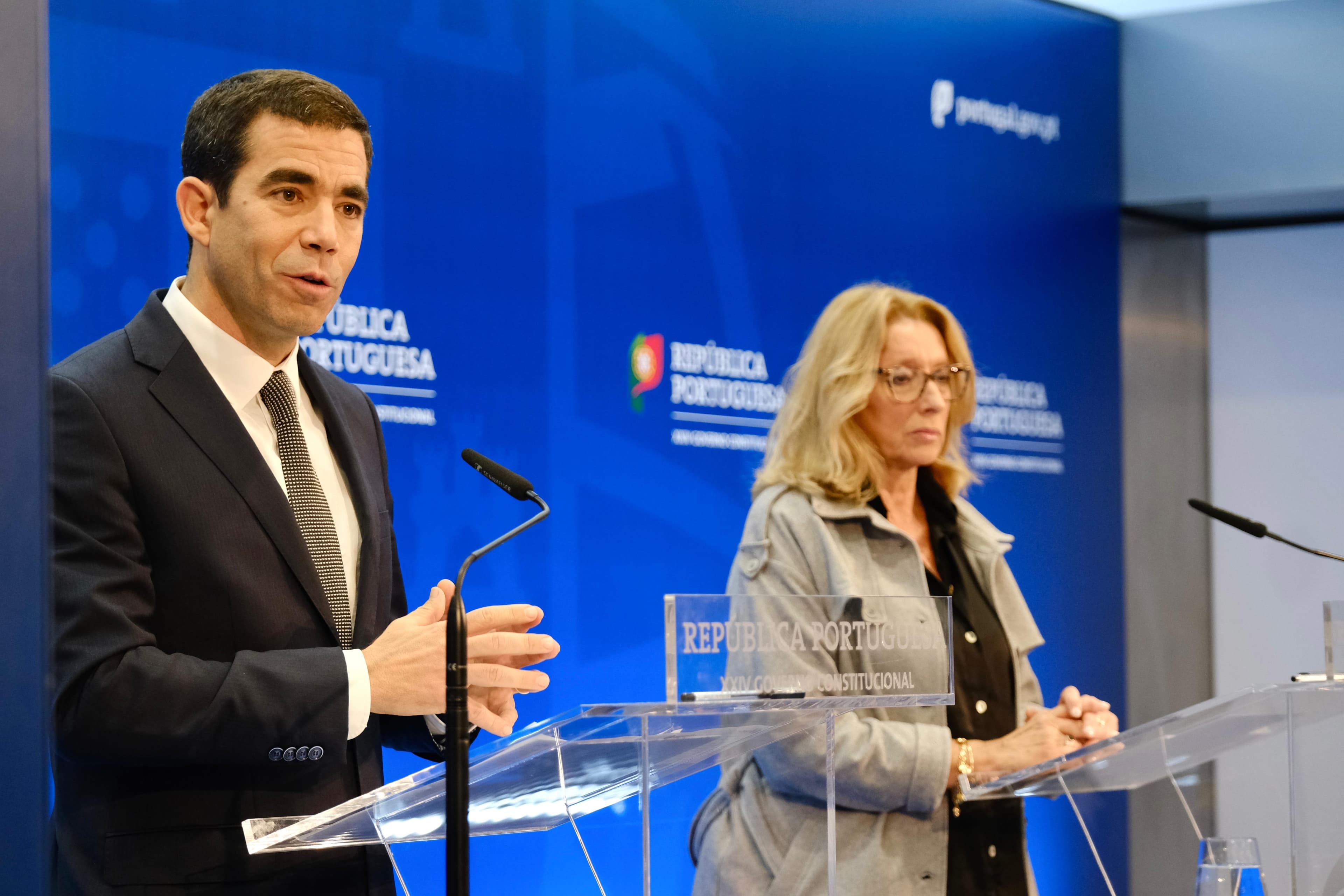 Ministro da Presidencia e Ministra do Trabalho, Solidariedade e Segurança Social