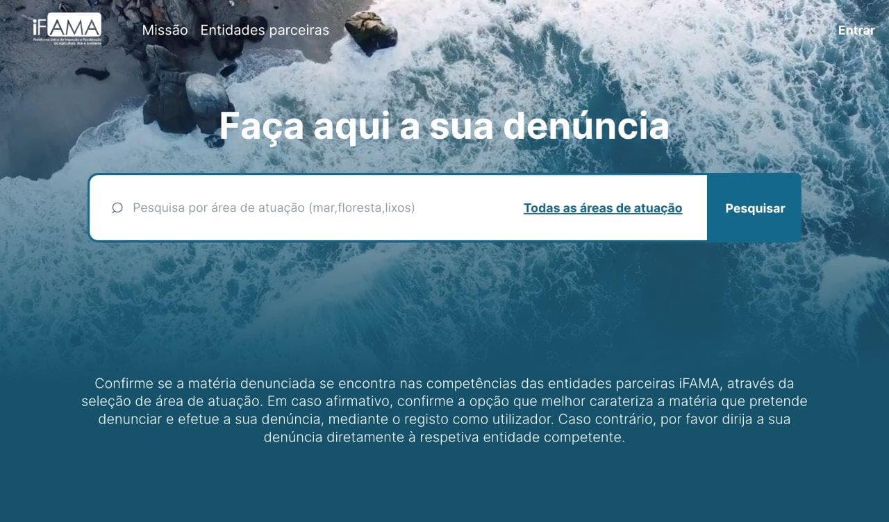 iFAMA – Plataforma Ãnica de Inspeção e Fiscalização da Agricultura, Mar e Ambiente