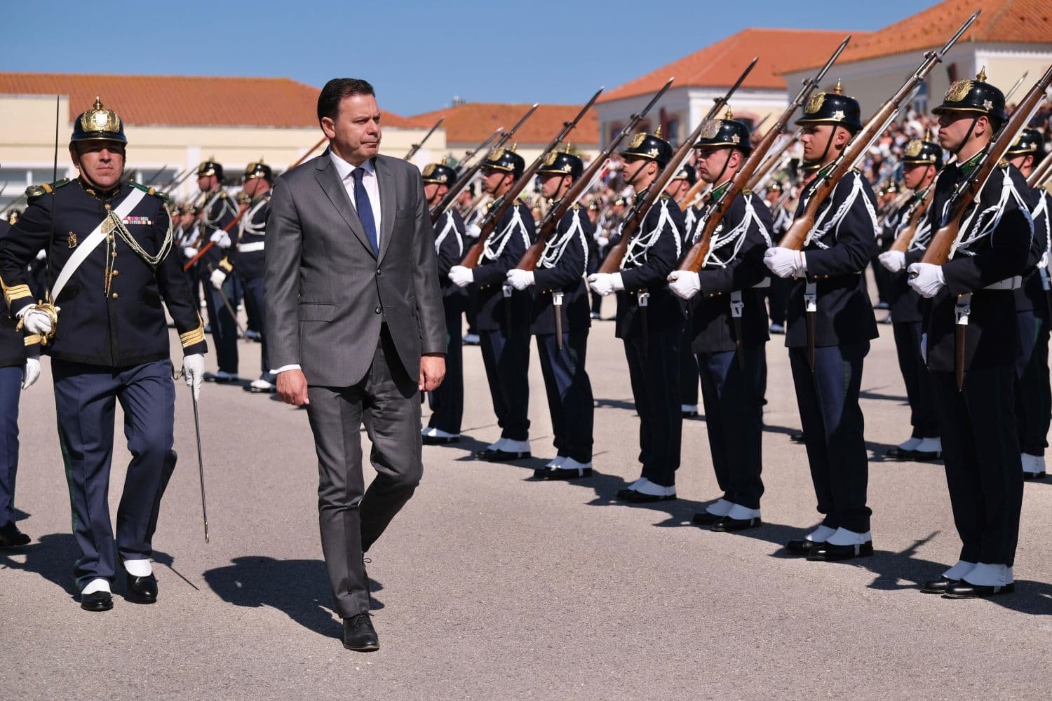 Primeiro Ministro Luís Montenegro no compromisso de honra de novos Guardas da GNR, Figueira da Foz, 8 julho 2024 (Foto: Diana Quintela/Portal do Governo)