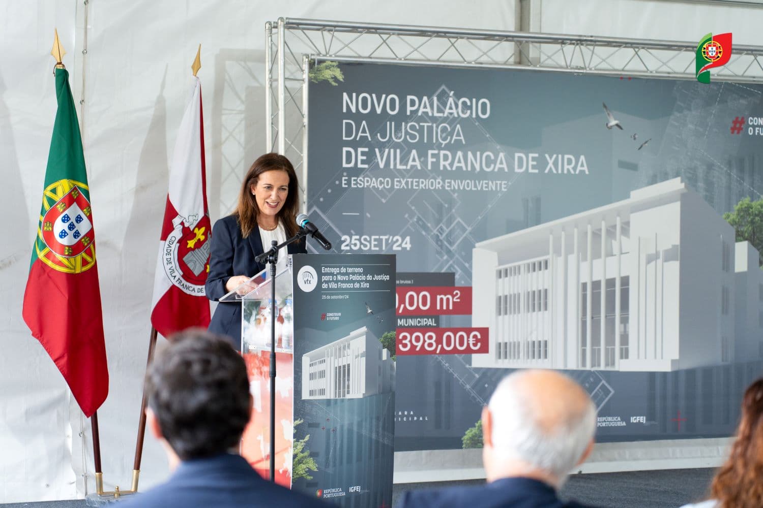 Ministra anuncia concurso para novo Tribunal de Vila Franca de Xira, 25 setembro 2024 (Foto: Emerson Coutinho/StopMotion)