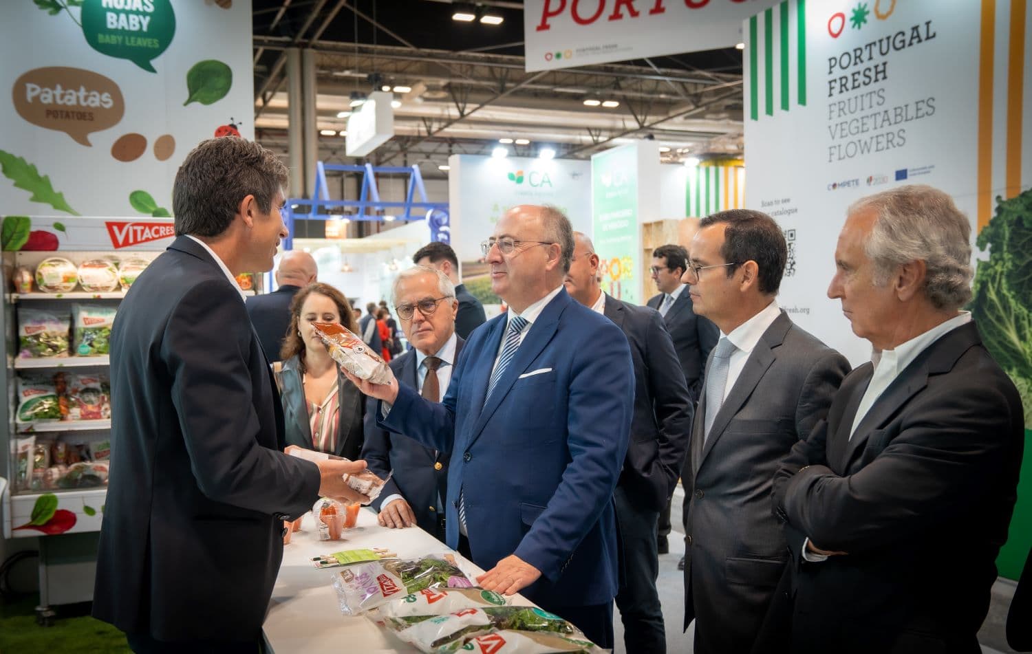Ministro da Agricultura e Pescas, José Manuel Fernandes, na feira Fruit Attraction, Madrid, 8 outubro 2024 (Foto: Jorge Oliveira/Ministério da Agricultura e Pescas)