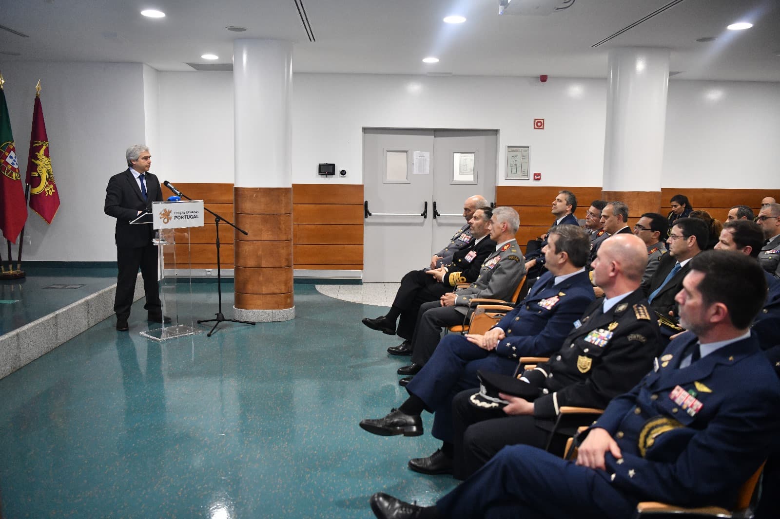 Ministro da Defesa Nacional, Nuno Melo, no lançamento do Módulo Cirúrgico no Hospital das Forças Armadas, Lisboa, 19 março 2025