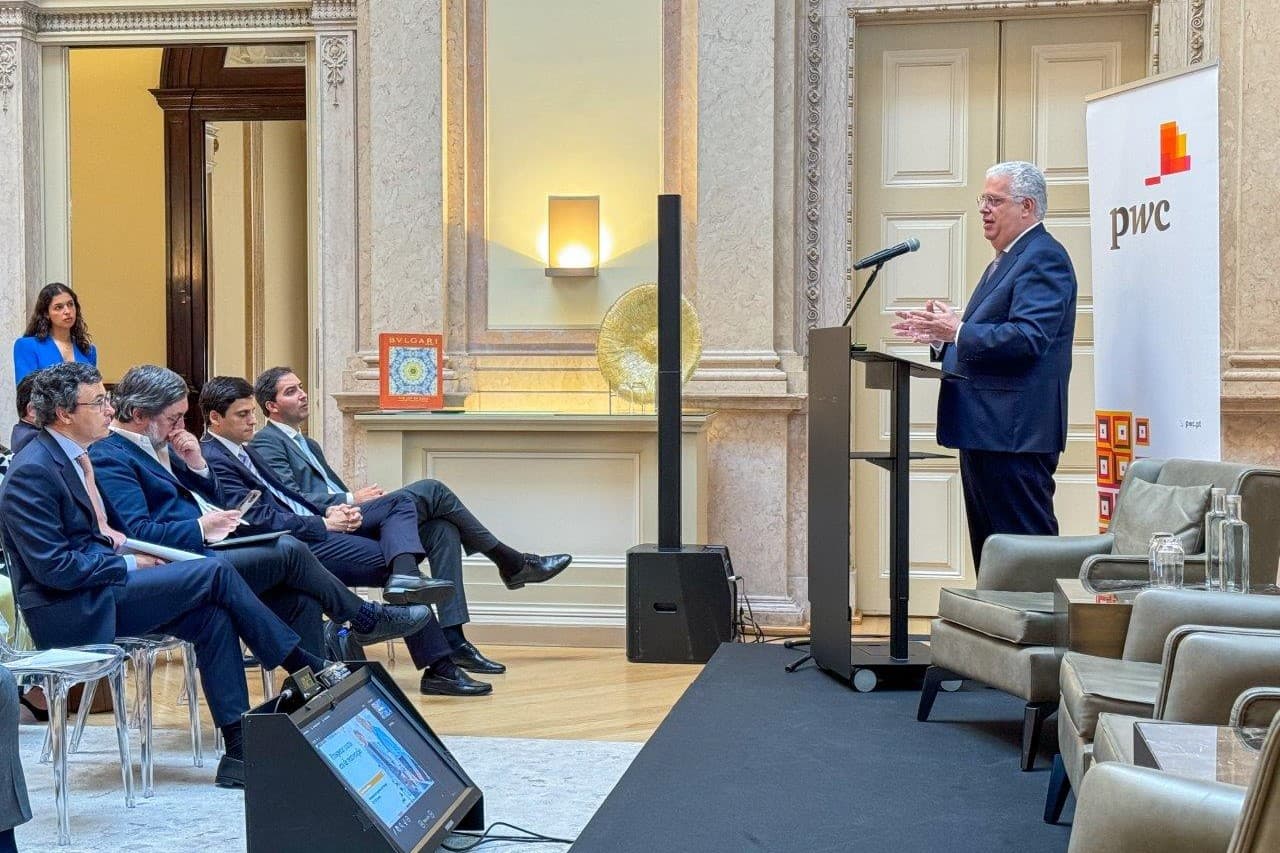 Ministro da Economia Pedro Reis na apresentação do 27.º CEO Survey sobre perspetivas dos gestores em Portugal, Lisboa, 10 maio 2024