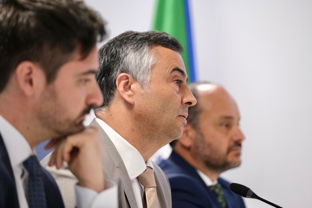 Ministro da Educação, Ciência e Inovação, Fernando Alexandre e Secretários de Estado Alexandre Homem Cristo e Pedro Dantas da Cunha, apresentam o novo modelo de avaliação externa aos alunos, Lisboa 18 julho 2024 (foto: Diana Quintela)
