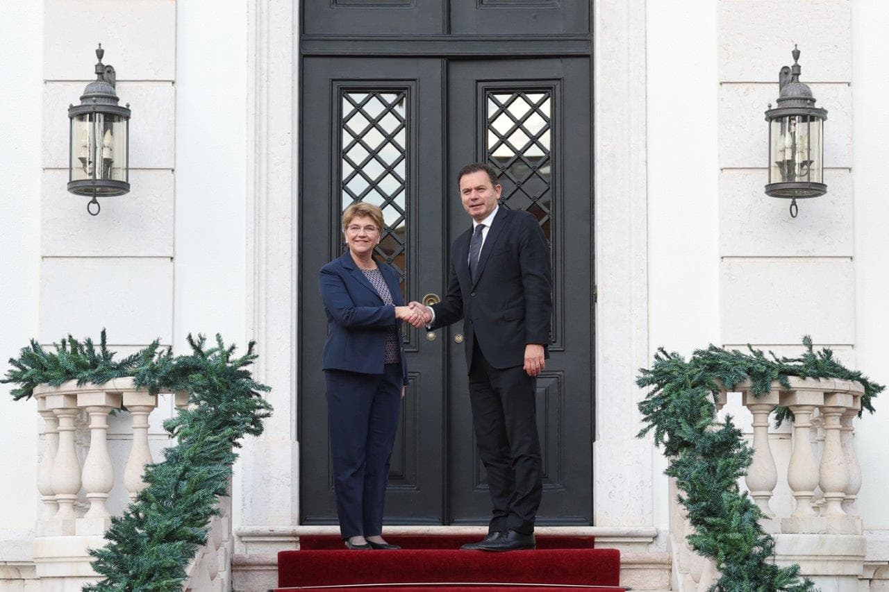 Primeiro-Ministro Luís Montenegro recebe a Presidente da Confederação Helvética, Viola Amherd, Lisboa, 16 dezembro 2024 (foto: Andre Kosters/Lusa)