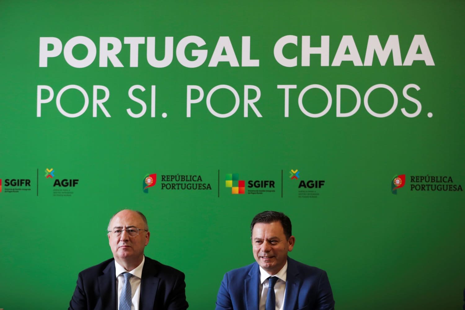 Luís Montenegro reuniu, em Mação, com o Conselho de Coordenação da Agência para a Gestão Integrada de Fogos Rurais (AGIF). 4 de junho de 2024. (Foto: Lusa/Paulo Cunha)