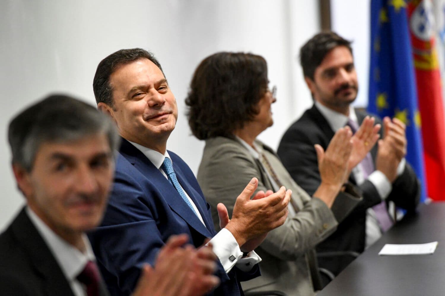 Primeiro-Ministro, Luís Montenegro, presidiu à assinatura de contratos de financiamento para a reabilitação de escolas. Lisboa, 7 de maio de 2024. Gonçalo Borges Dias/GPM
