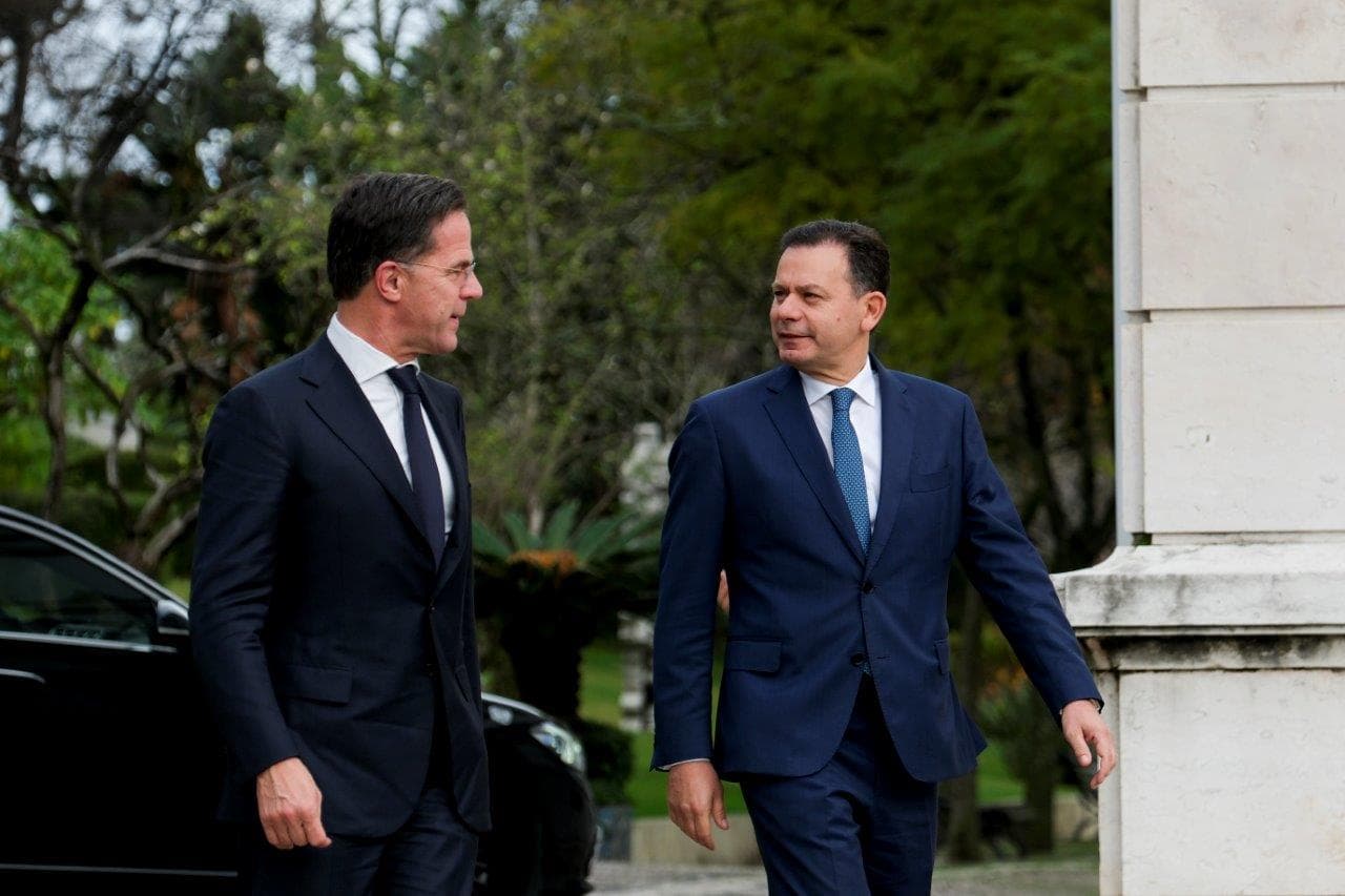 Primeiro-Ministro Luís Montenegro recebe o Secretário-Geral da NATO, Mark Rutte, Lisboa, 27 janeiro 2025 (foto: Gonçalo Borges Dias/GPM)