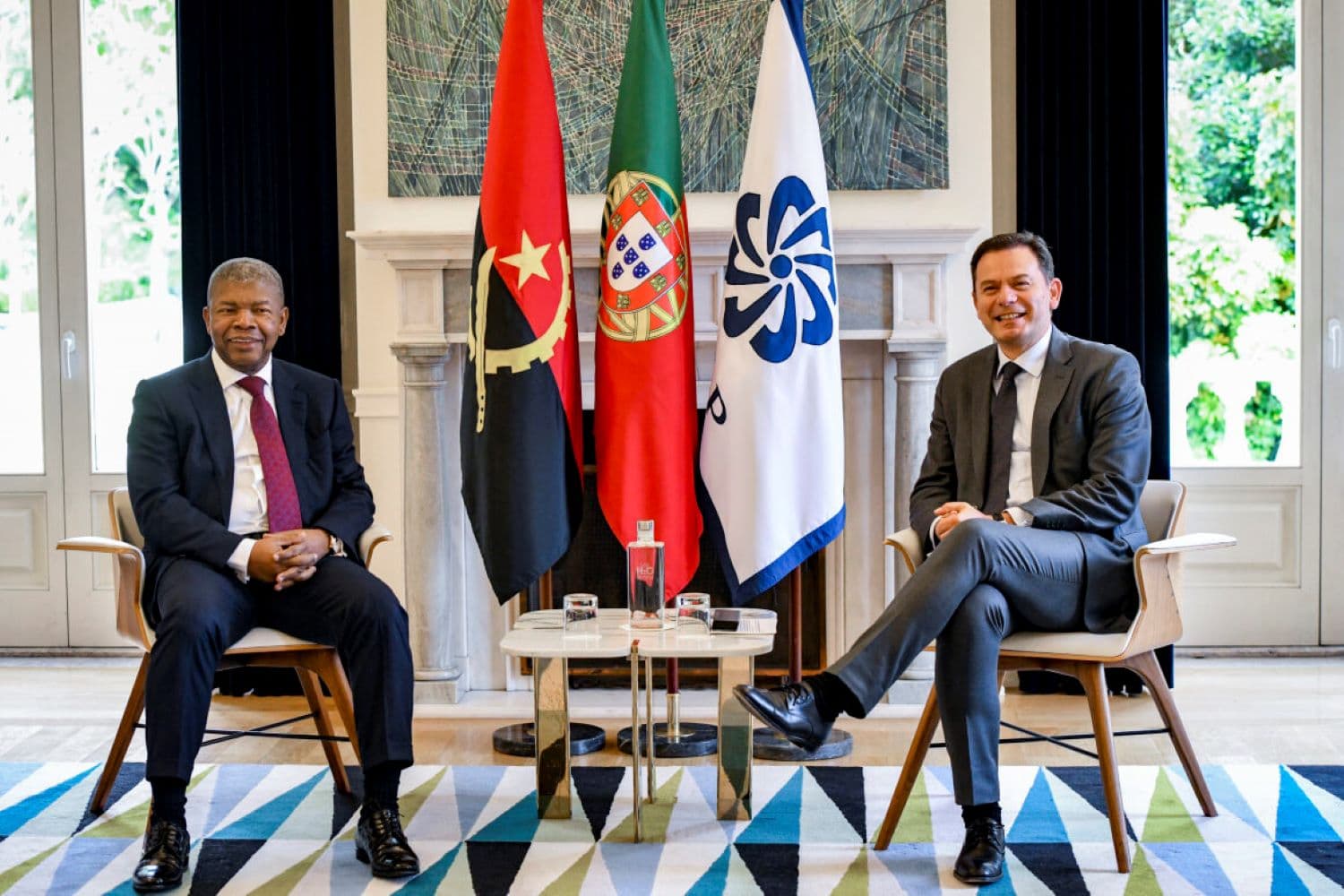 Primeiro-ministro, Luís Montenegro, recebeu o Presidente da República de Angola, João Lourenço. (Foto: Gonçalo Borges Dias/GPM)
