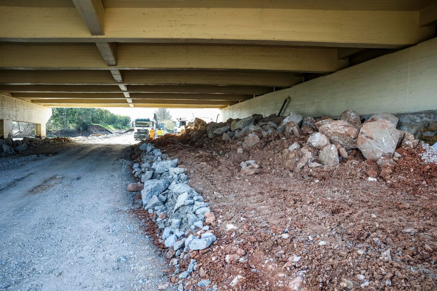Obras de reparação na A1, Coimbra (José Manuel Fernandes / Lusa)