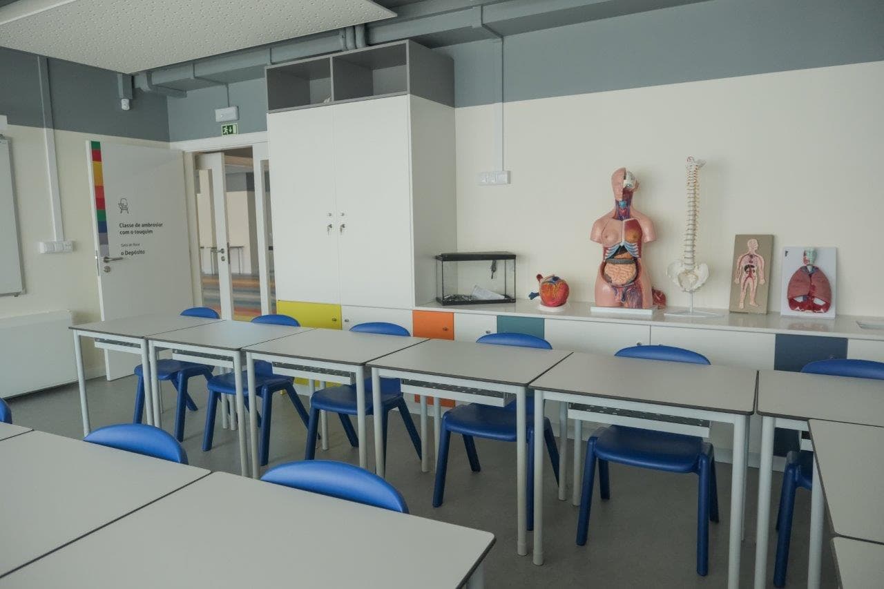 Sala de aula modernizada