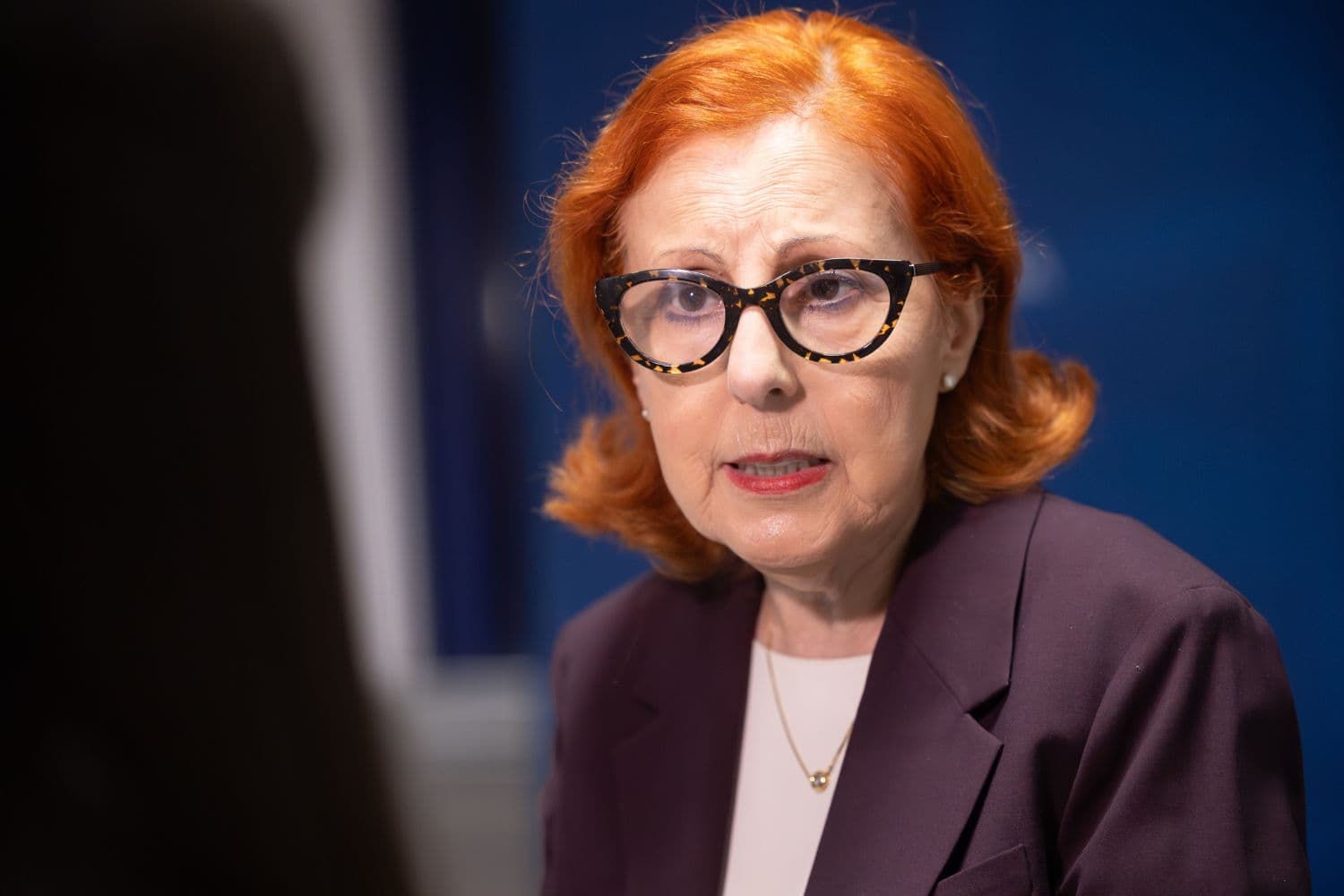 Ministra do Ambiente e Energia, Maria da Graça Carvalho, na apresentação do relatório técnico sobre o apagão elétrico, Lisboa, 20 de março de 2026 (Sara Matos/MAEN)