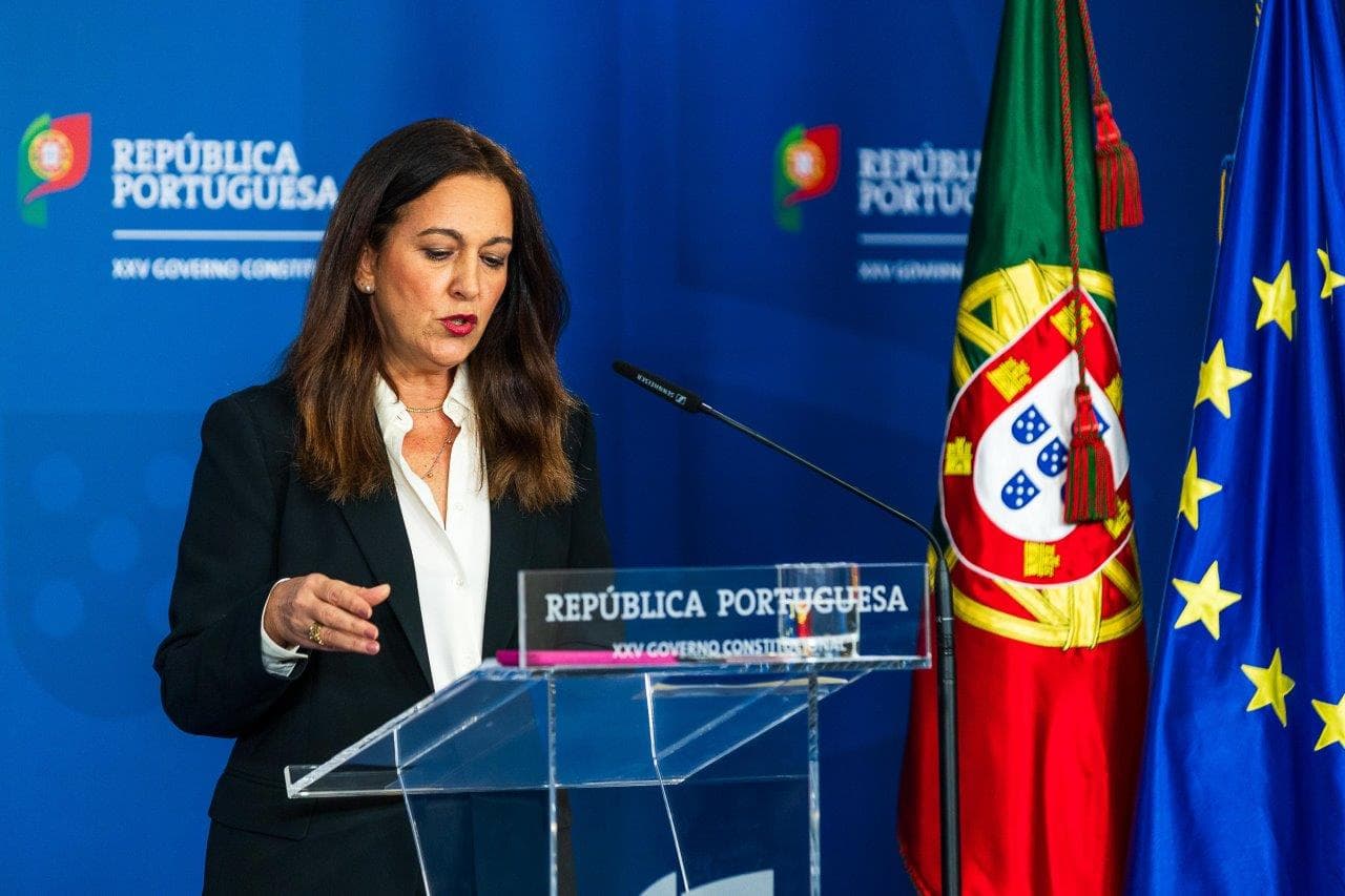 Ministra da Justiça, Rita Alarcão Júdice, na conferência de imprensa do Conselho de Ministros, Lisboa, 11 dezembro 2025 (João Bica)