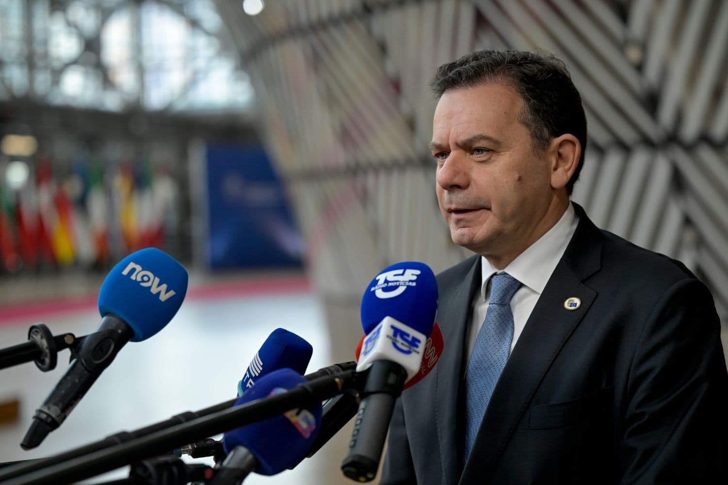 Primeiro-Ministro, Luís Montenegro, no Conselho Europeu, Bruxelas, 19 março 2026 (Gonçalo Borges Dias / GPM)