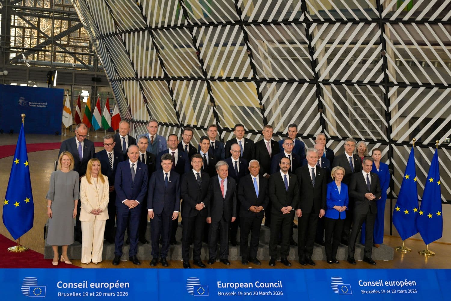 Conselho Europeu reuniu-se em Bruxelas, 19 março 2026 (Gonçalo Borges Dias / GPM)