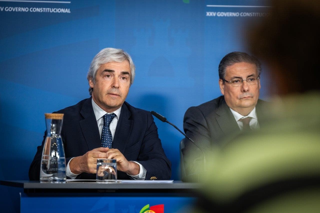 Ministro da Defesa Nacional, Nuno Melo, na conferência de imprensa do Conselho de Ministros, Lisboa, 28 agosto 2025 (Maria Costa Lopes)