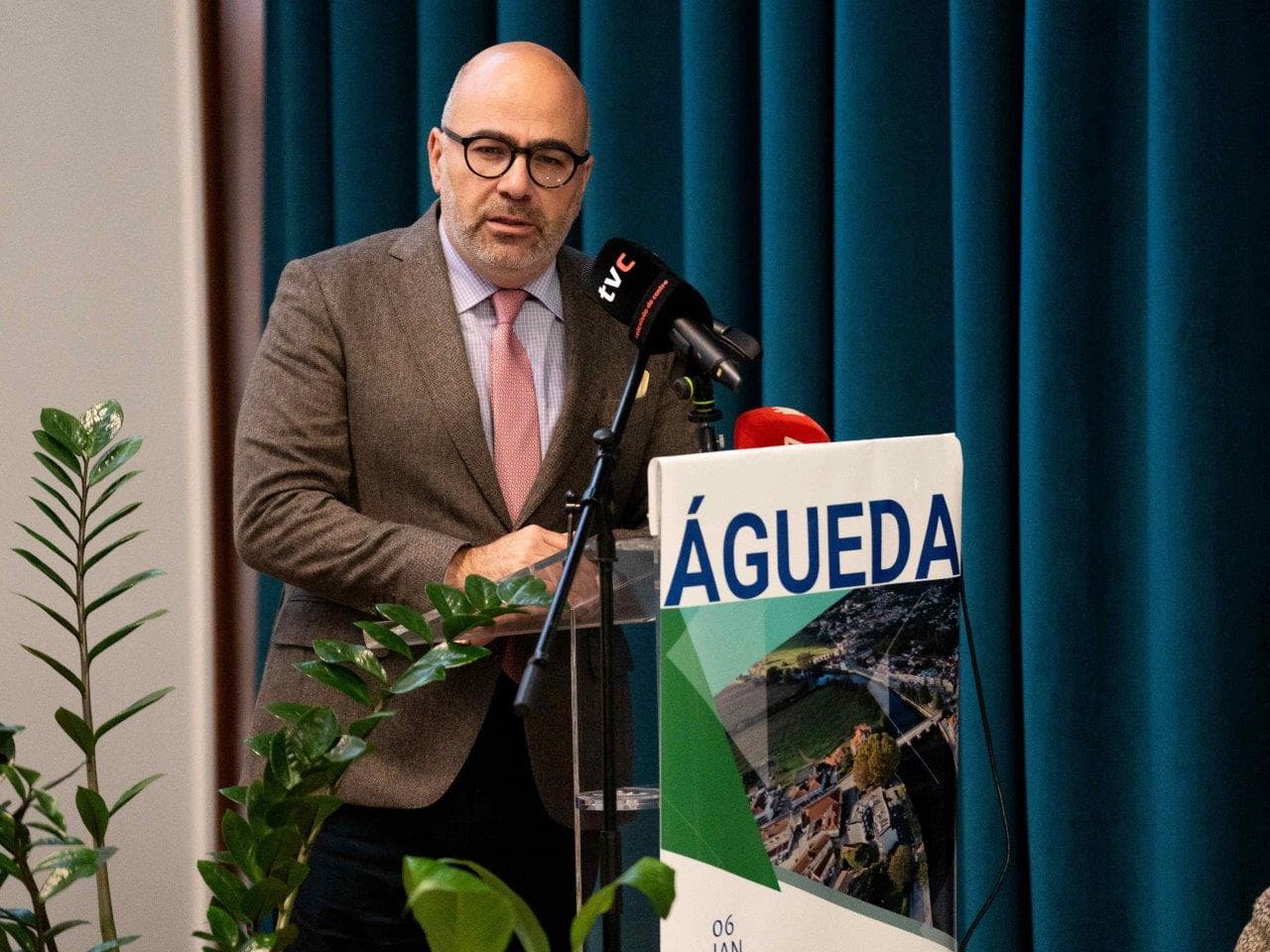Ministro das Infraestruturas e Habitação, Miguel Pinto Luz, Águeda, 8 janeiro 2026