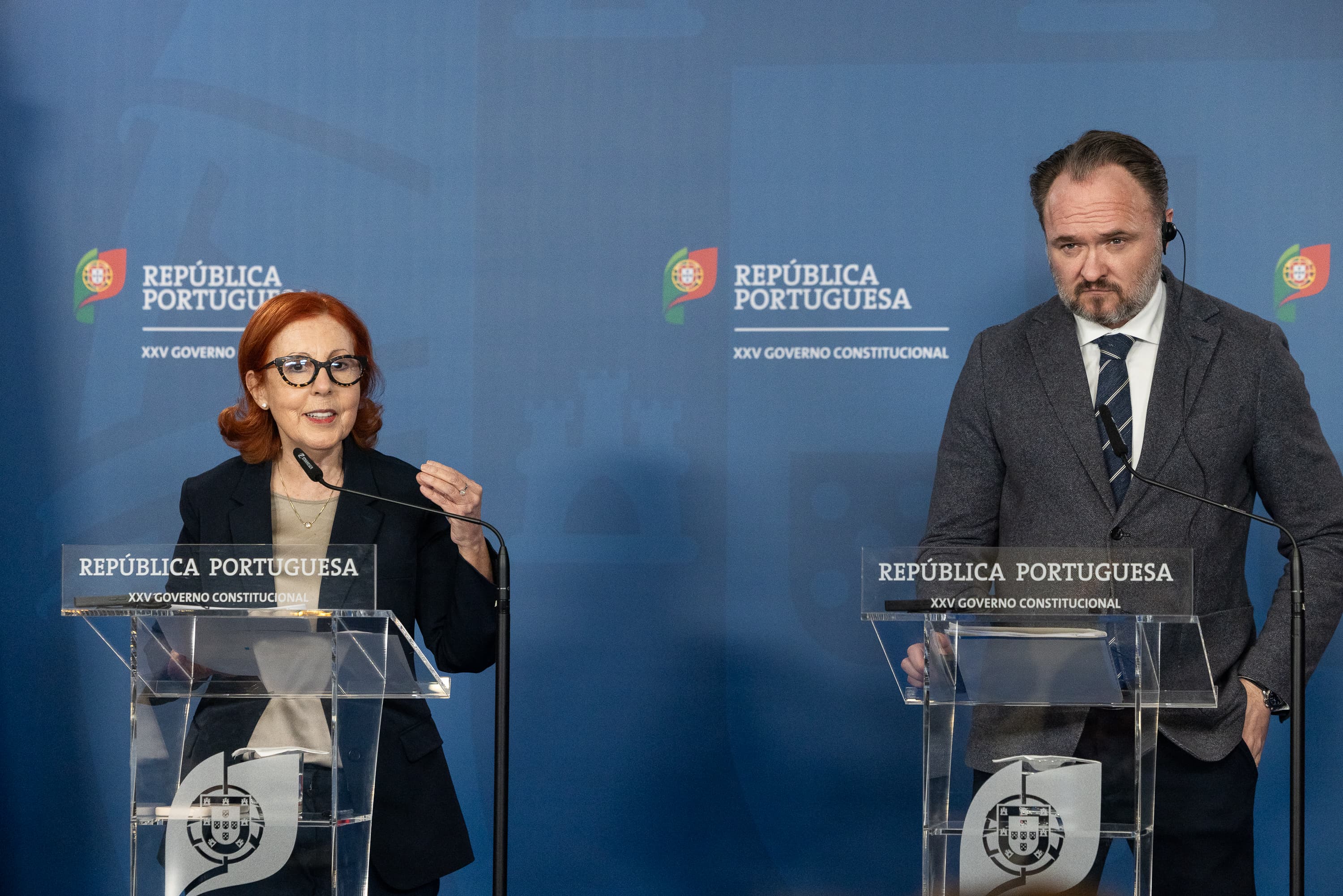 Ministra do Ambiente, Maria da Graça Carvalho, com o Comissário Europeu para a Energia e a Habitação, Dan Jørgensen, Lisboa, 2 fevereiro 2026 (Sara Matos / MAEN)