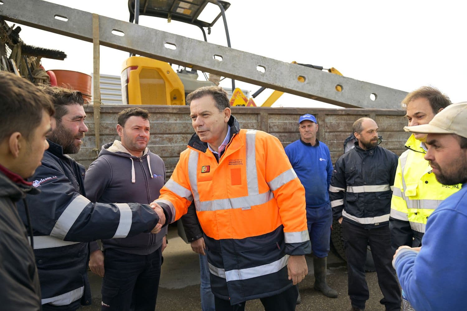 Primeiro-Ministro, Luís Montenegro, reúne-se com a Proteção Civil e autarcas no Comando Sub-Regional de Emergência e Proteção Civil da Região de Coimbra, 13 fevereiro 2026 (Gonçalo Borges Dias / GPM)