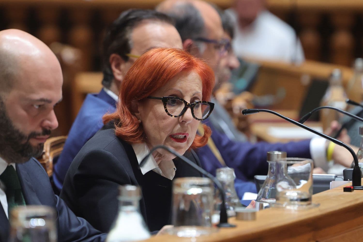 Ministra do Ambiente e Energia, Maria da Graça Carvalho, na audição parlamentar na Assembleia da República, 4 novembro 2025 (Manuel de Almeida/Lusa)