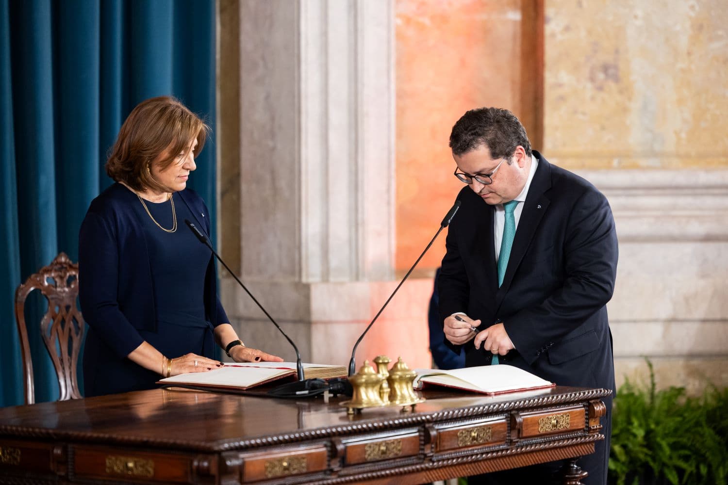 Ministro de Estado e das Finanças, Joaquim Miranda Sarmento, na tomada de posse do Governo, Lisboa, 5 junho 2025 (Foto: Mariana Branco/Portal do Governo)