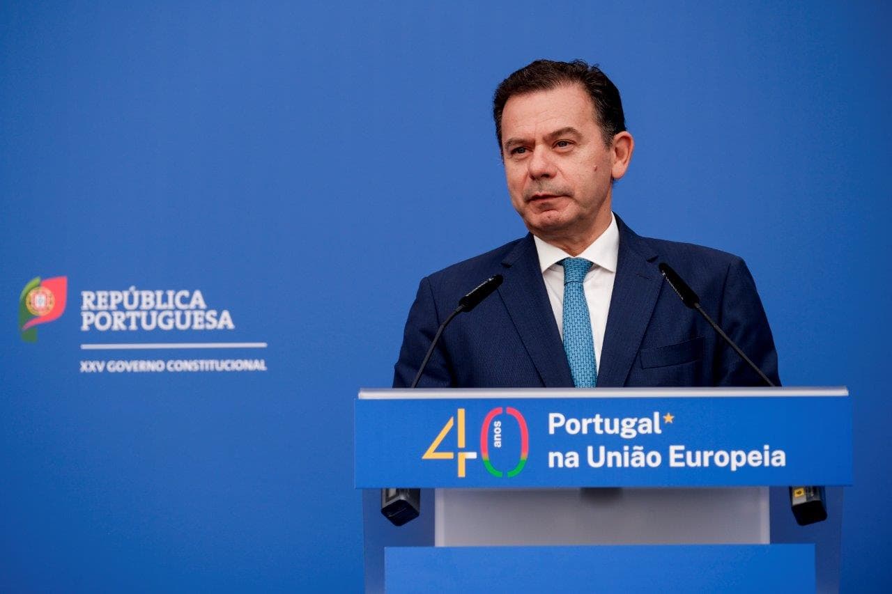 Prime Minister Luís Montenegro speaks at the ceremony of the 40 years since Portugal signed the Treaty to Join the European Communities, Lisboa, 12 June 2025 (Gonçalo Borges Dias/GPM)