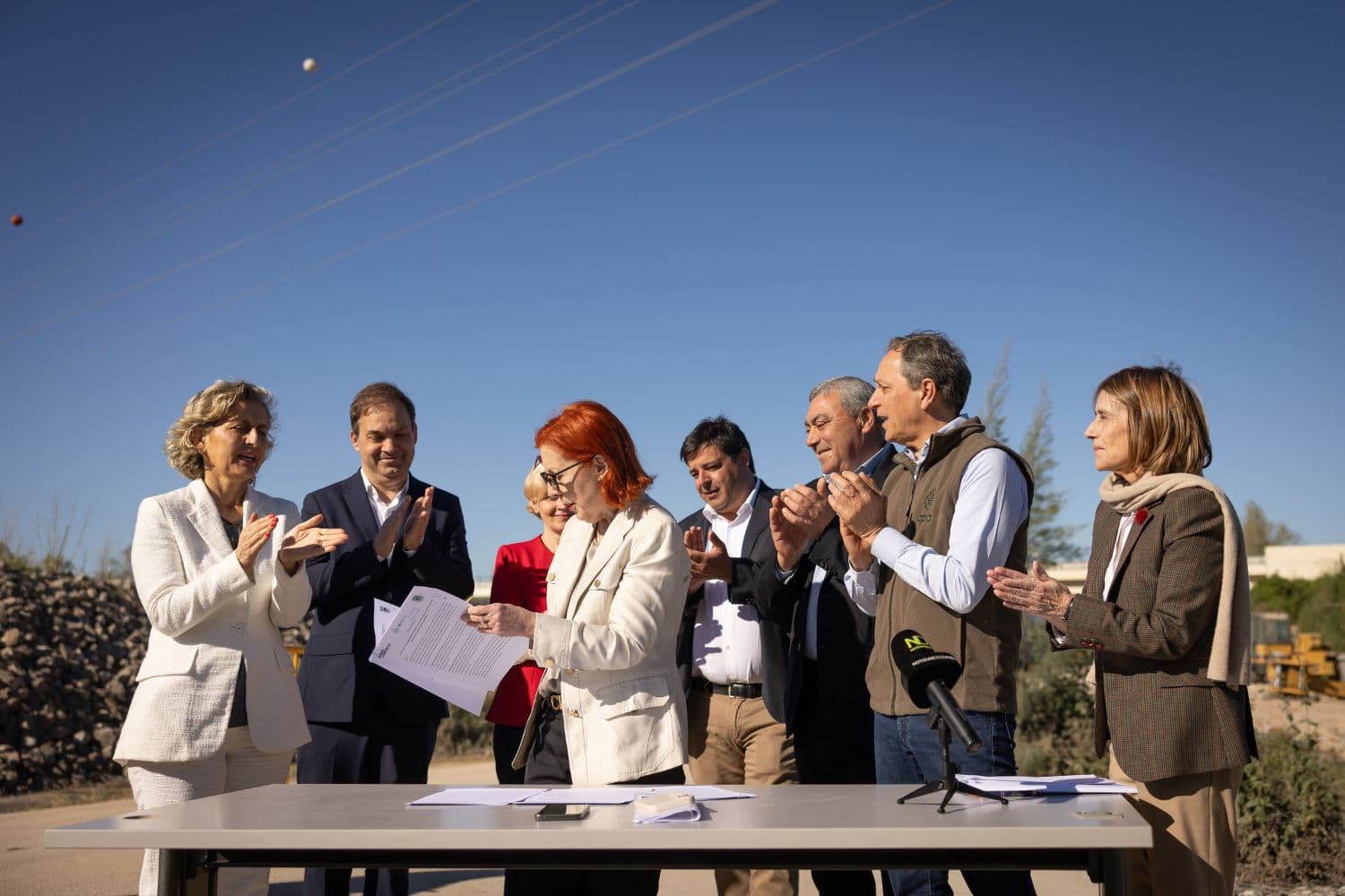 Ministra do Ambiente e Energia, Maria da Graça Carvalho, na assinatura dos contratos-programa, Coimbra, 1 de abril de 2026 (Sara Matos/MAEN)