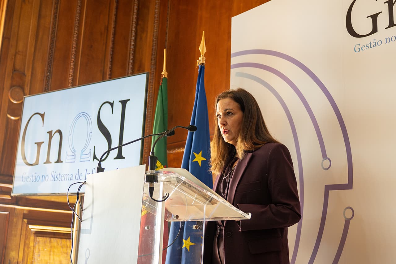 Ministra da Justiça, Rita Alarcão Júdice, discursa no aniversário da Secretaria-Geral do Ministério da Justiça, Lisboa, 21 novembro 2025 (Emerson Coutinho)