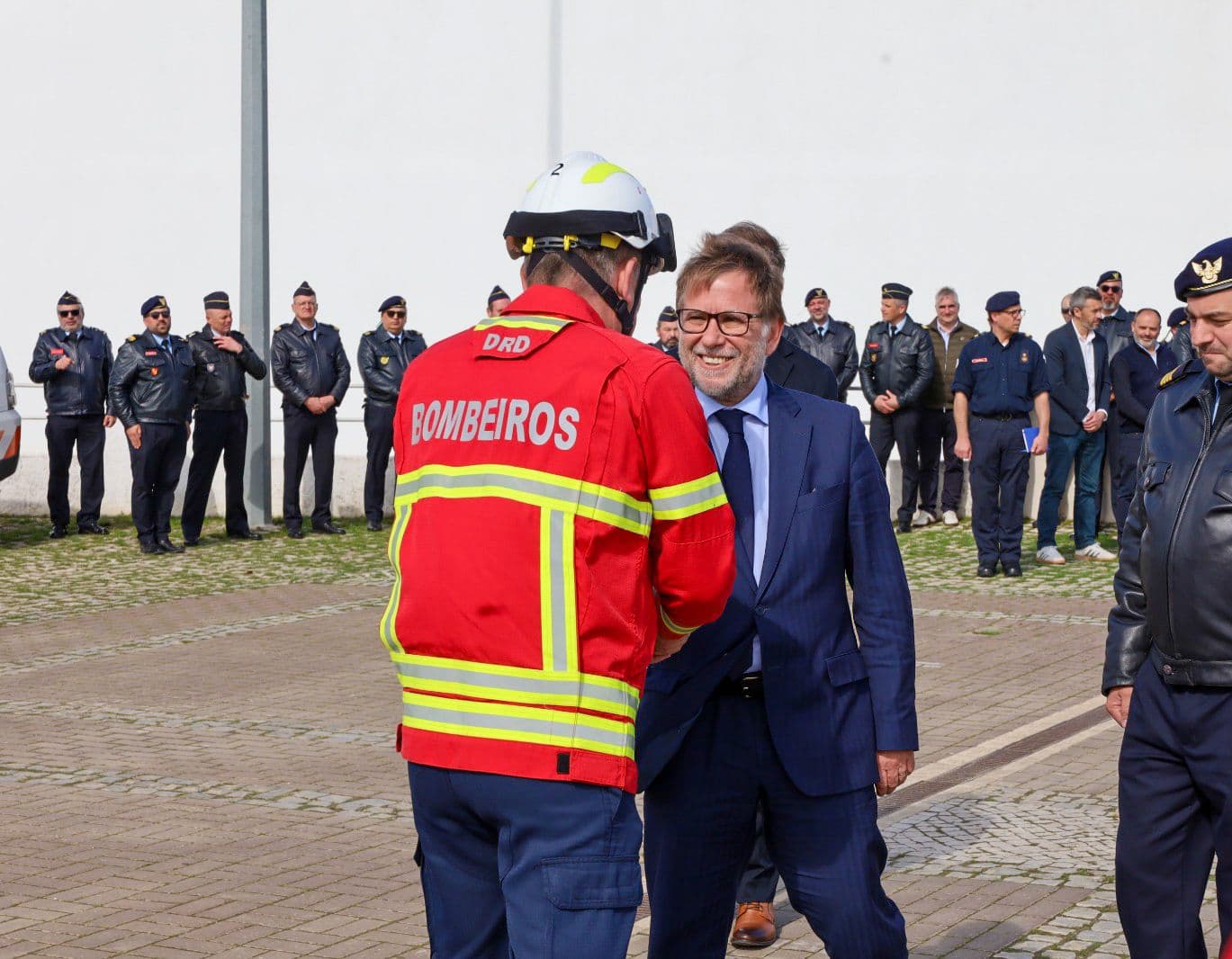 Ministro da Administração Interna, Luís Neves, no início do Roteiro de Proximidade com os Bombeiros, Oleiros, Soure e Leiria, 18 março 2026