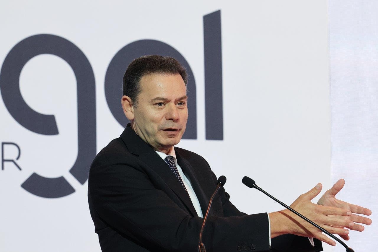Primeiro-Ministro Luís Montenegro na abertura do Millennium Portugal Exportador, em Santa Maria da Feira, 2 dezembro 2025 (Estela Silva/Lusa)