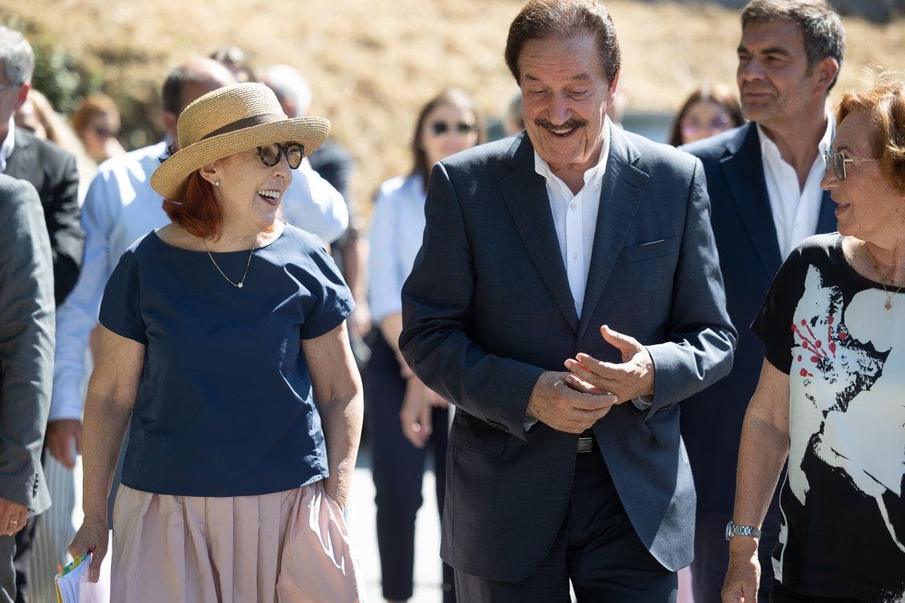 Ministra do Ambiente e Energia, Maria da Graça Carvalho, visita o local para a nova Barragem de Fagilde, Viseu, 15 julho 2025 (Sara Matos)